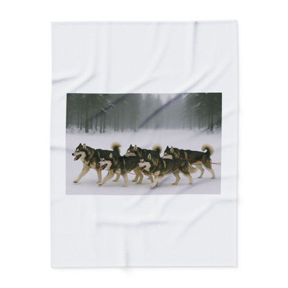 Mush On Arctic Fleece Blanket