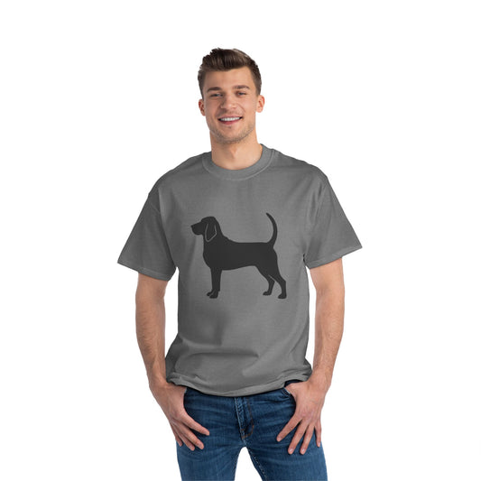 Bloodhound Silhouette Men's Short-Sleeve Crewneck Tee