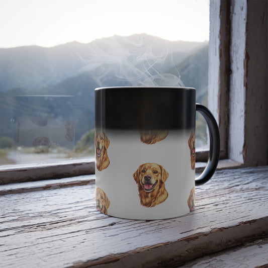 Golden Head Color Changing Mug