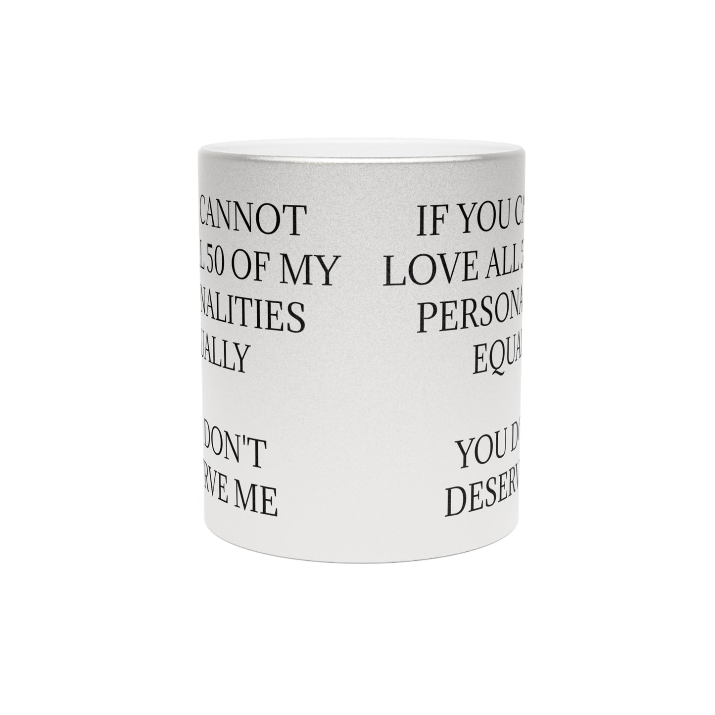 50 Personalities Metallic Coffee Mug