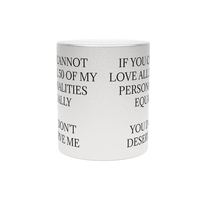 50 Personalities Metallic Coffee Mug