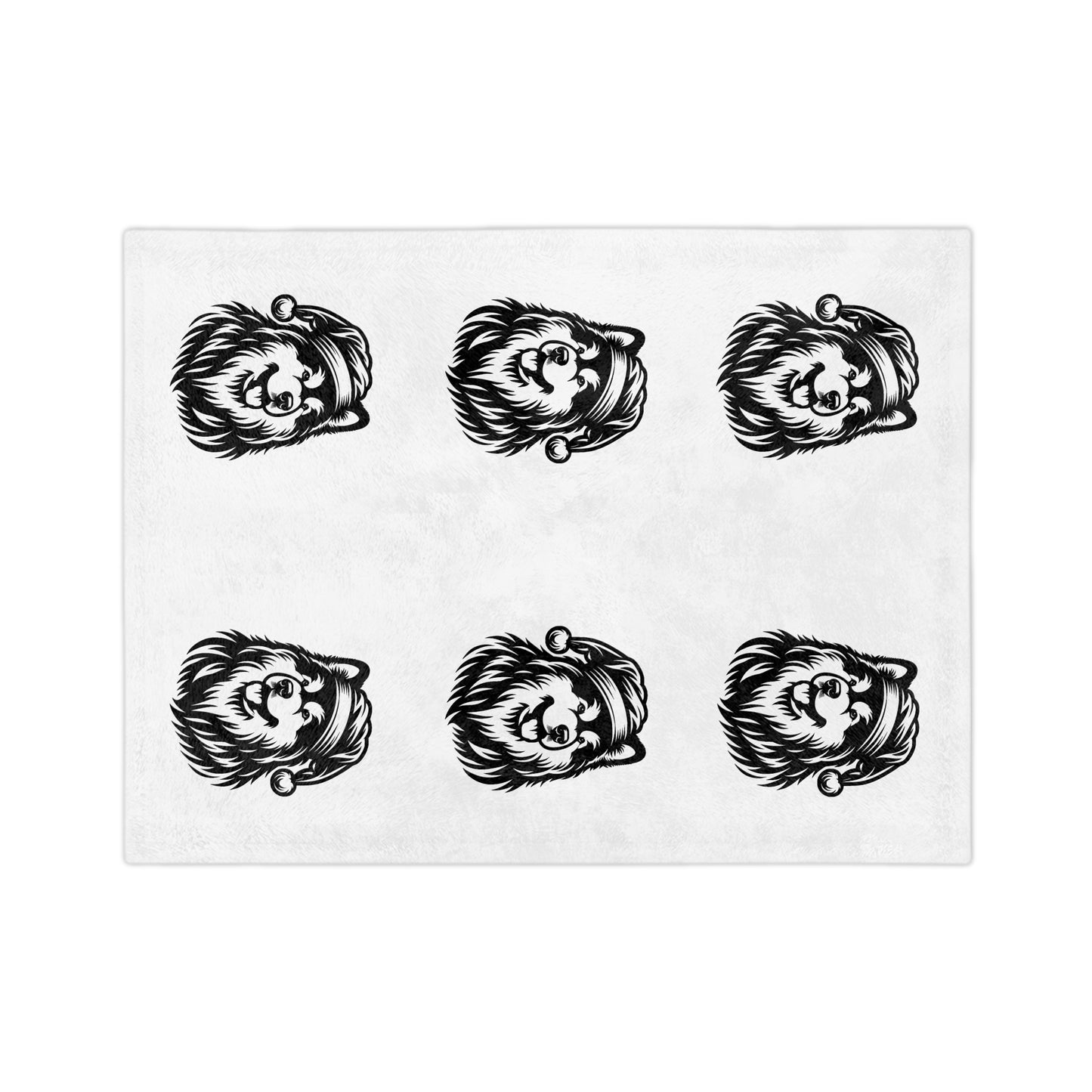 Santa Paws Malamute Velveteen Microfiber Blanket