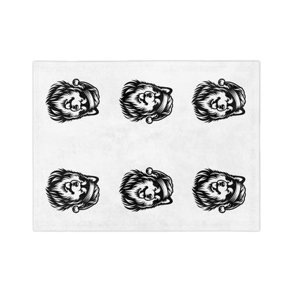 Santa Paws Malamute Velveteen Microfiber Blanket