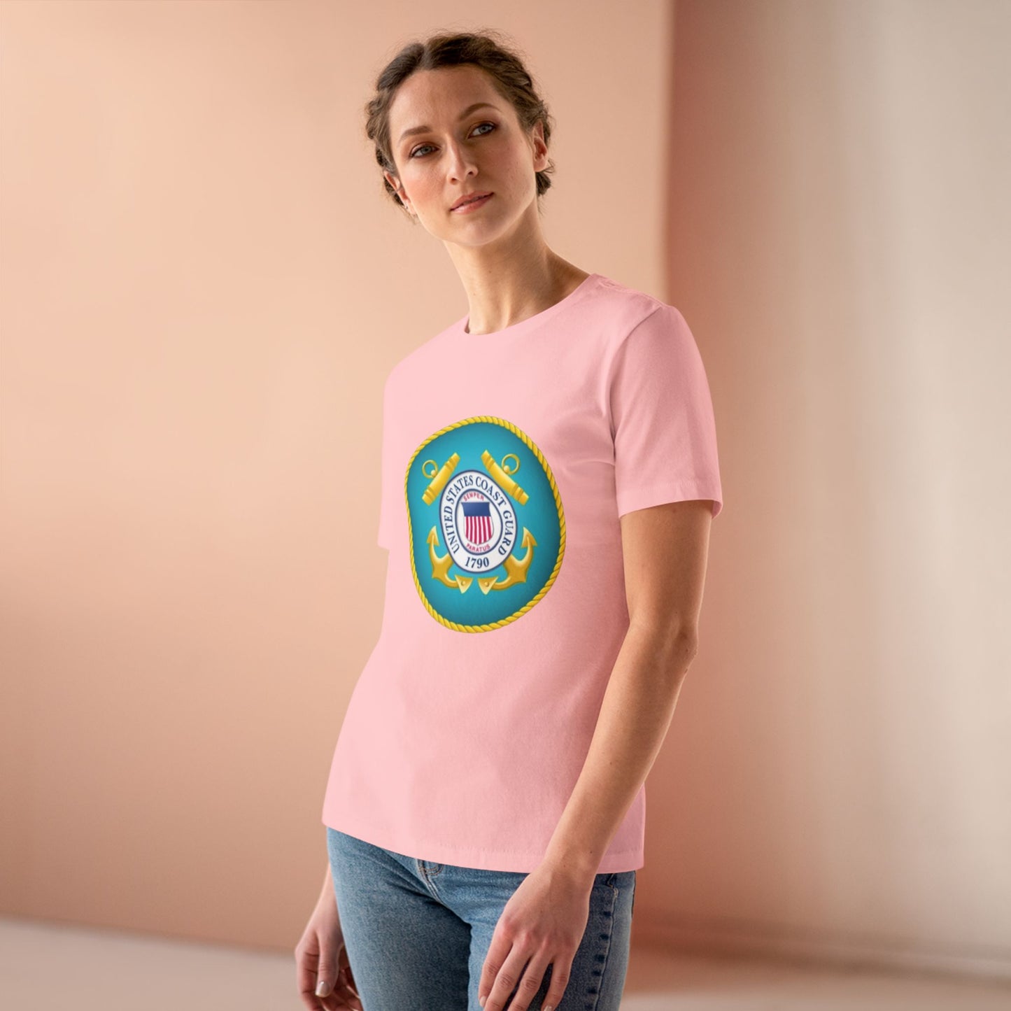 US Coast Guard Women's Short Sleeve Crewneck Tee