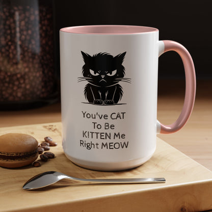 Kitten Me 2-Tone Coffee Mug