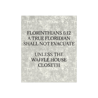 Florinthians 6:12 Crushed Velvet Blanket