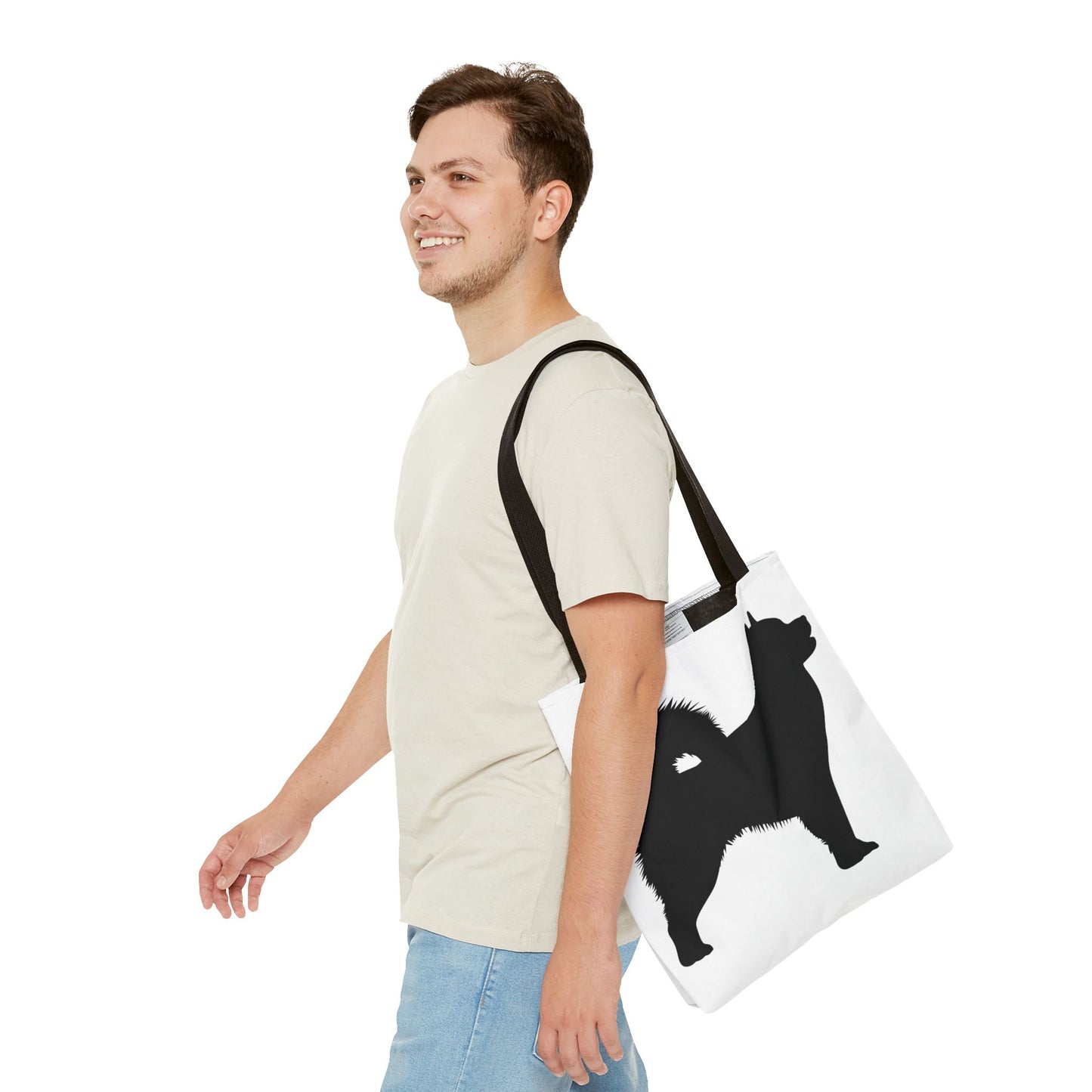Malamute Silhouette Tote Bag