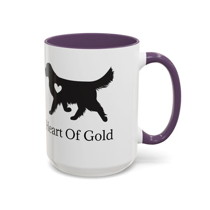Heart Of Gold 2-Tone Coffee Mug