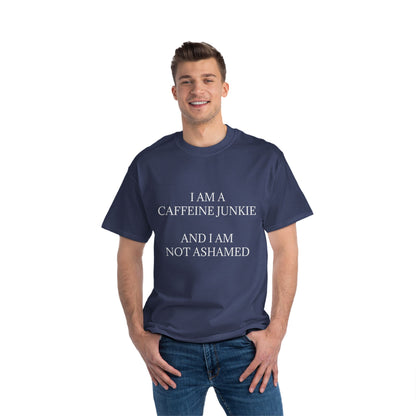 Caffeine Junkie Men's Short-Sleeve Crewneck Tee
