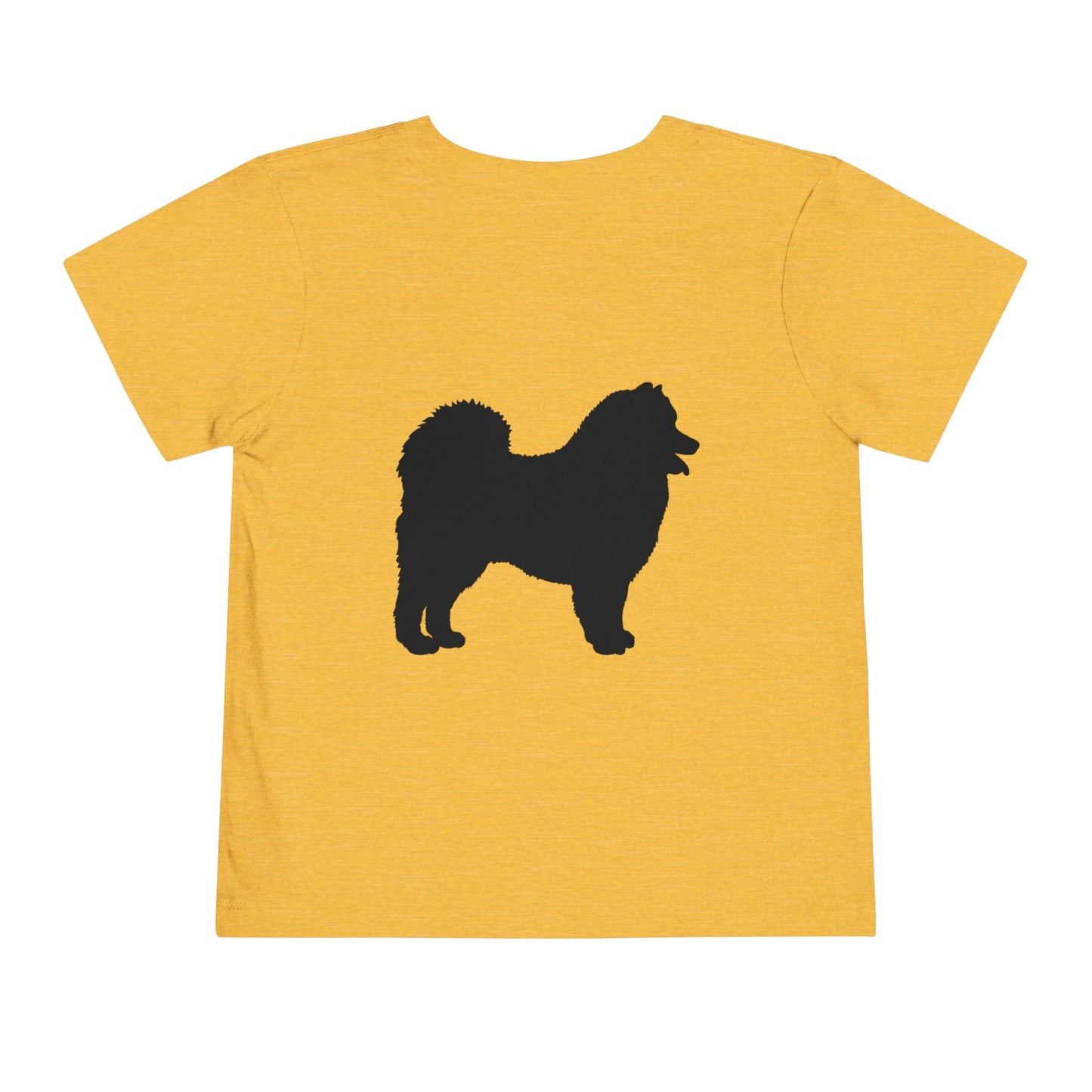 Samoyed Silhouette Toddler Unisex Short Sleeve Crewneck Tee