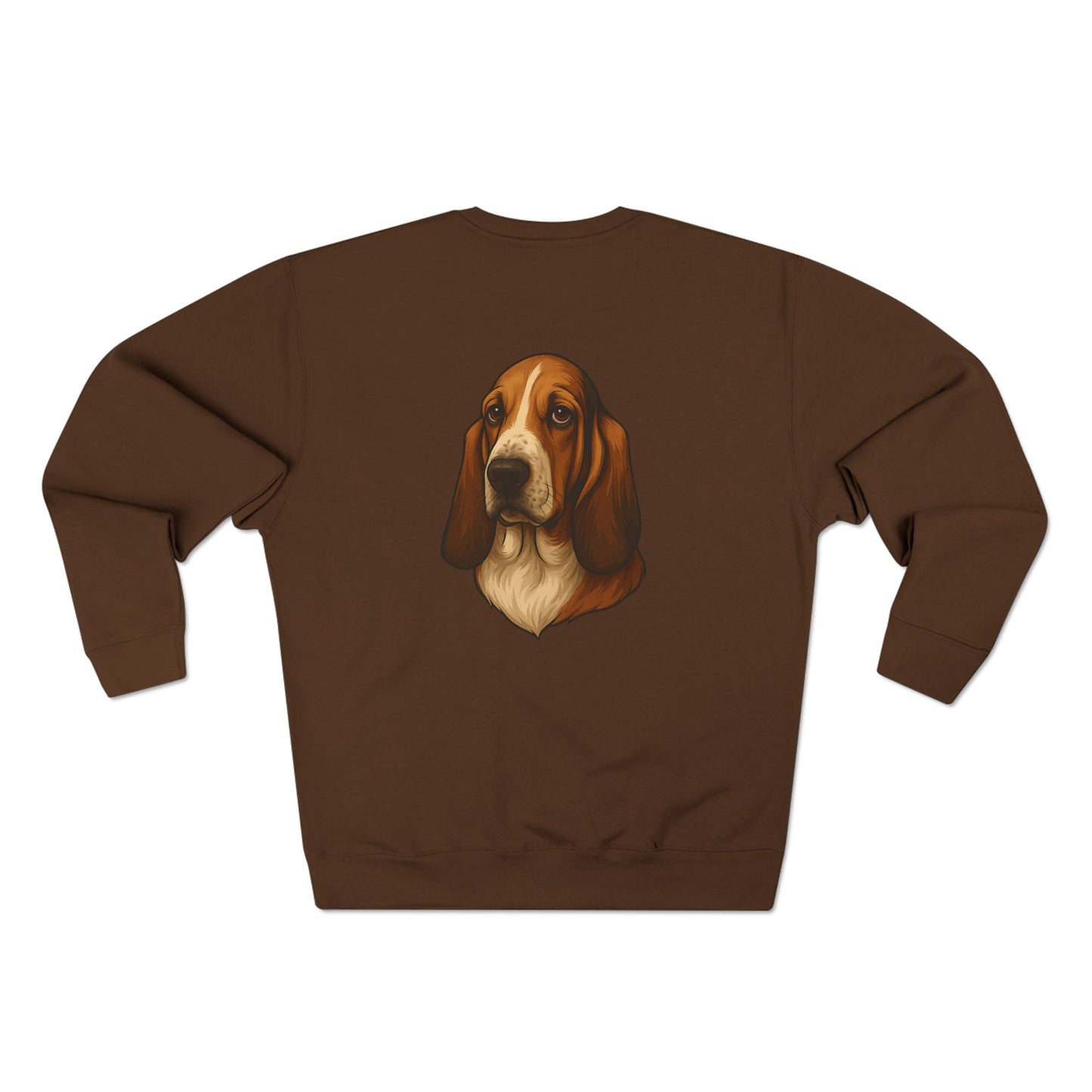 Basset Hound Head Unisex Crewneck Sweatshirt