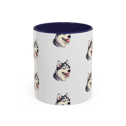 Malamute Head 2-Tone Coffee Mug