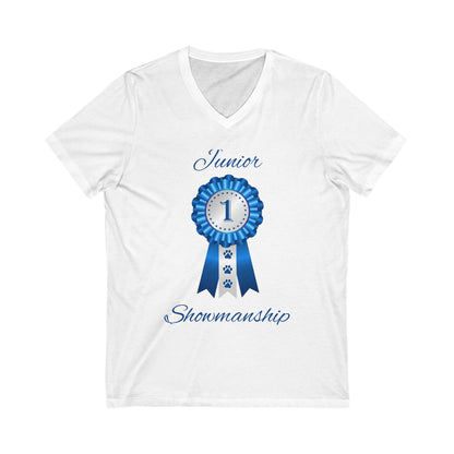 Junior Showmanship Unisex Short Sleeve V-Neck Tee