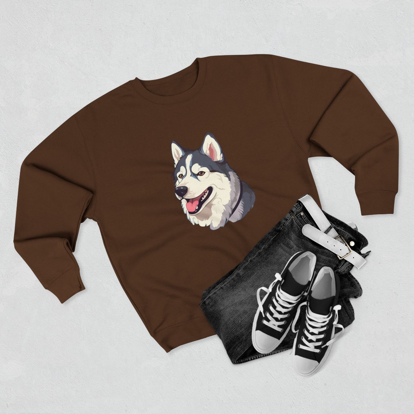 Malamute Head Unisex Crewneck Sweatshirt