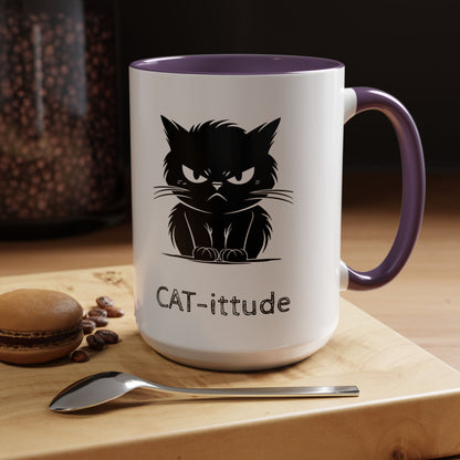CAT-ittude 2-Tone Coffee Mug