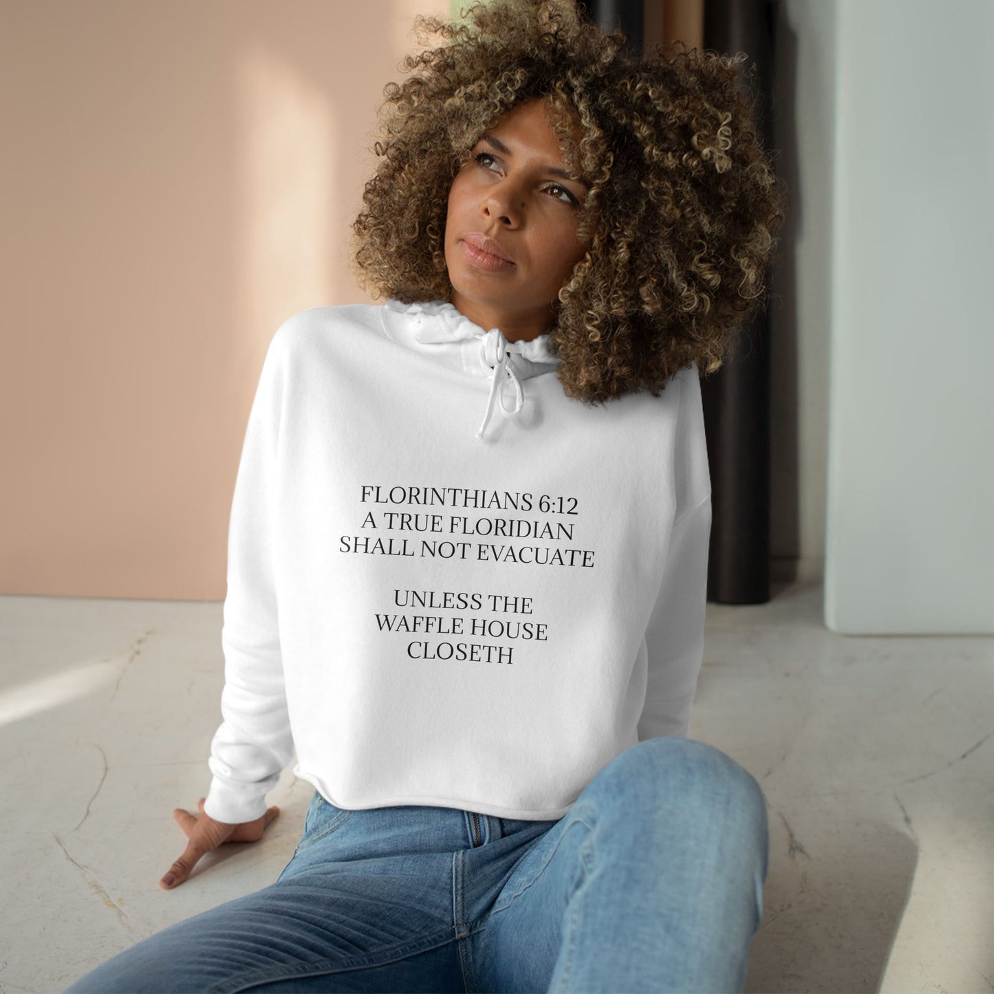 Florinthians 6:12 Women's Crop Hoodie