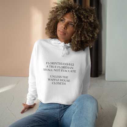 Florinthians 6:12 Women's Crop Hoodie