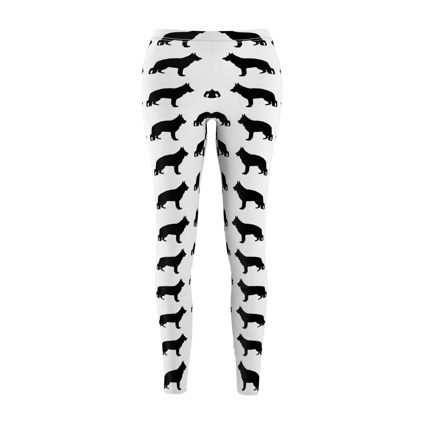 German Shepherd Silhouette Women's Ankle Leggings