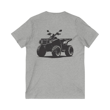 Off The Beaten Path Quad Unisex Short Sleeve V-Neck Tee