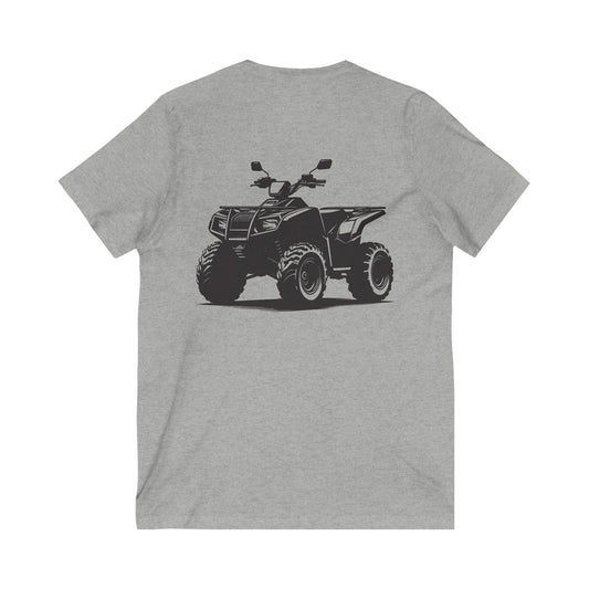 Off The Beaten Path Quad Unisex Short Sleeve V-Neck Tee