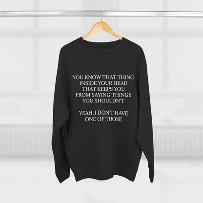 No Filter Unisex Crewneck Sweatshirt