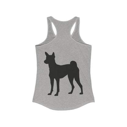 Basenji Silhouette Women's Racerback Tank