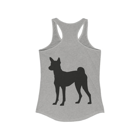 Basenji Silhouette Women's Racerback Tank