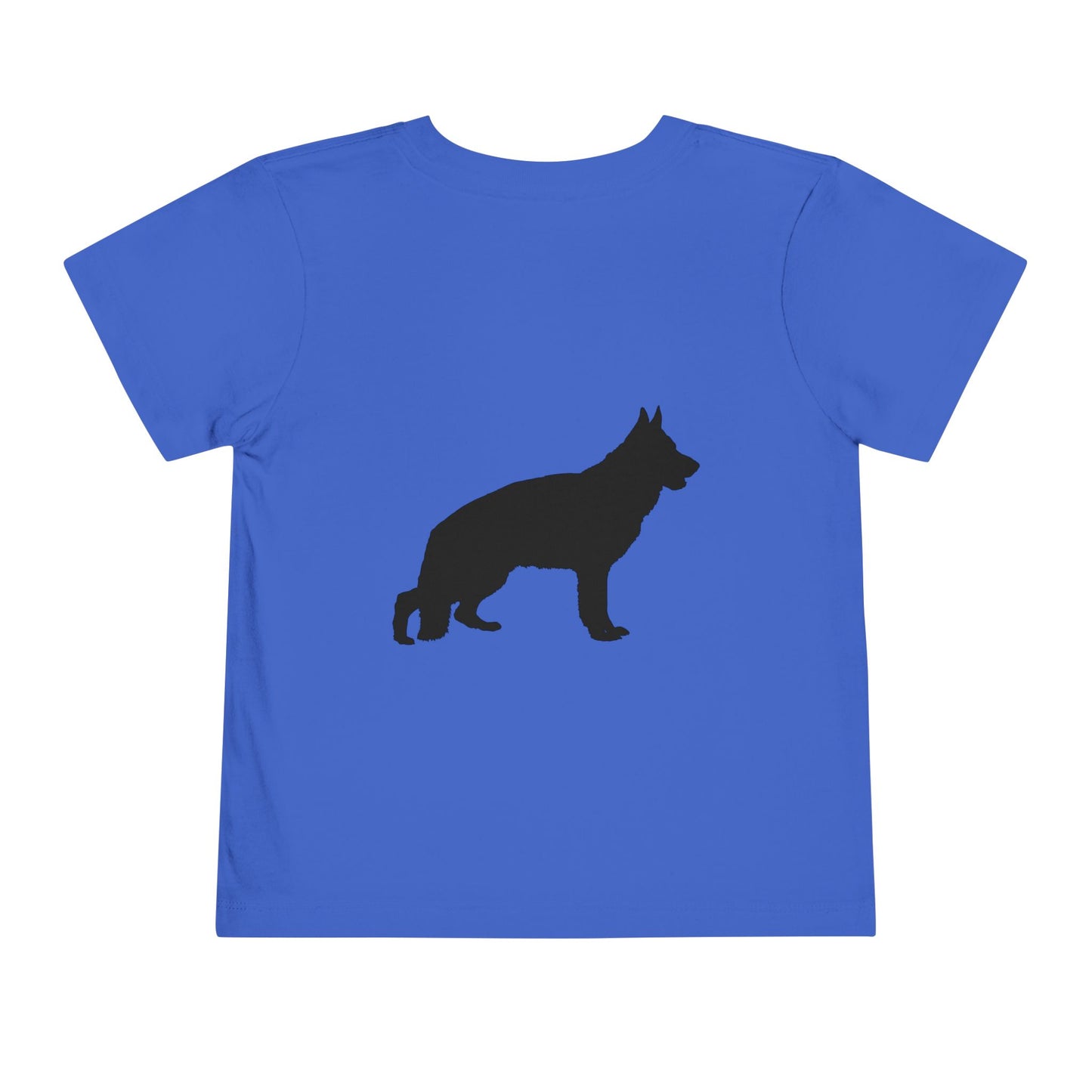 German Shepherd Silhouette Toddler Unisex Short Sleeve Crewneck Tee