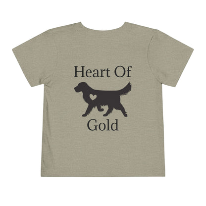 Heart Of Gold Toddler Unisex Short Sleeve Crewneck Tee