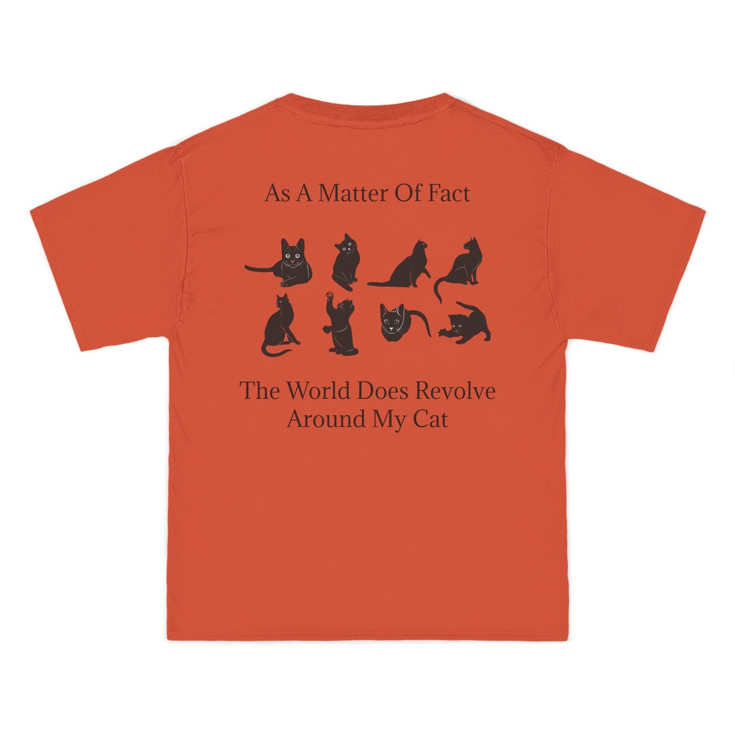 Matter Of Fact Cat Men's Short-Sleeve Crewneck Tee