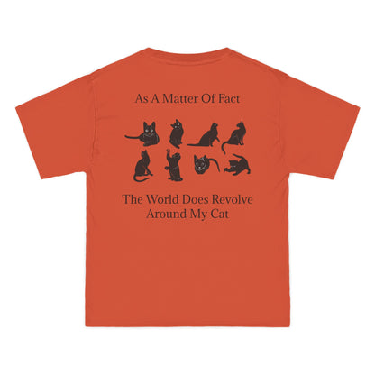 Matter Of Fact Cat Men's Short-Sleeve Crewneck Tee