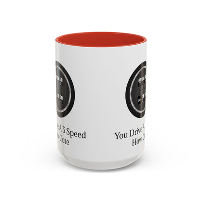 5 Speed How Cute 2-Tone Coffee Mug
