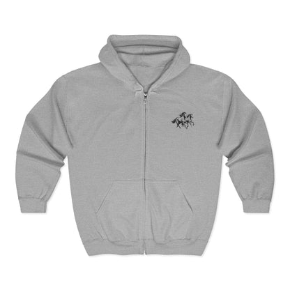 Horsin' Around Unisex Full Zip Hoodie