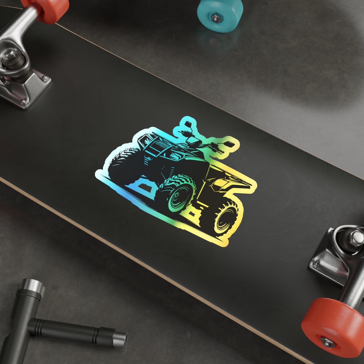 Off The Beaten Path Quad Holographic Sticker