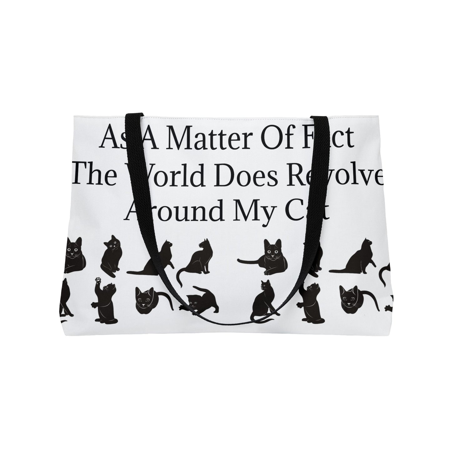 Matter Of Fact Cat Weekender Tote Bag