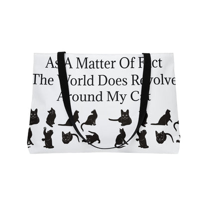 Matter Of Fact Cat Weekender Tote Bag