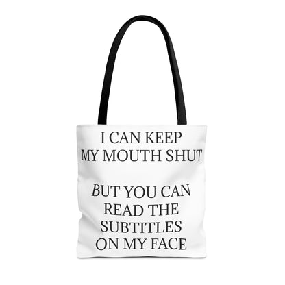 Subtitles Tote Bag