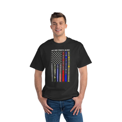 No One Fights Alone Men's Short-Sleeve Crewneck Tee