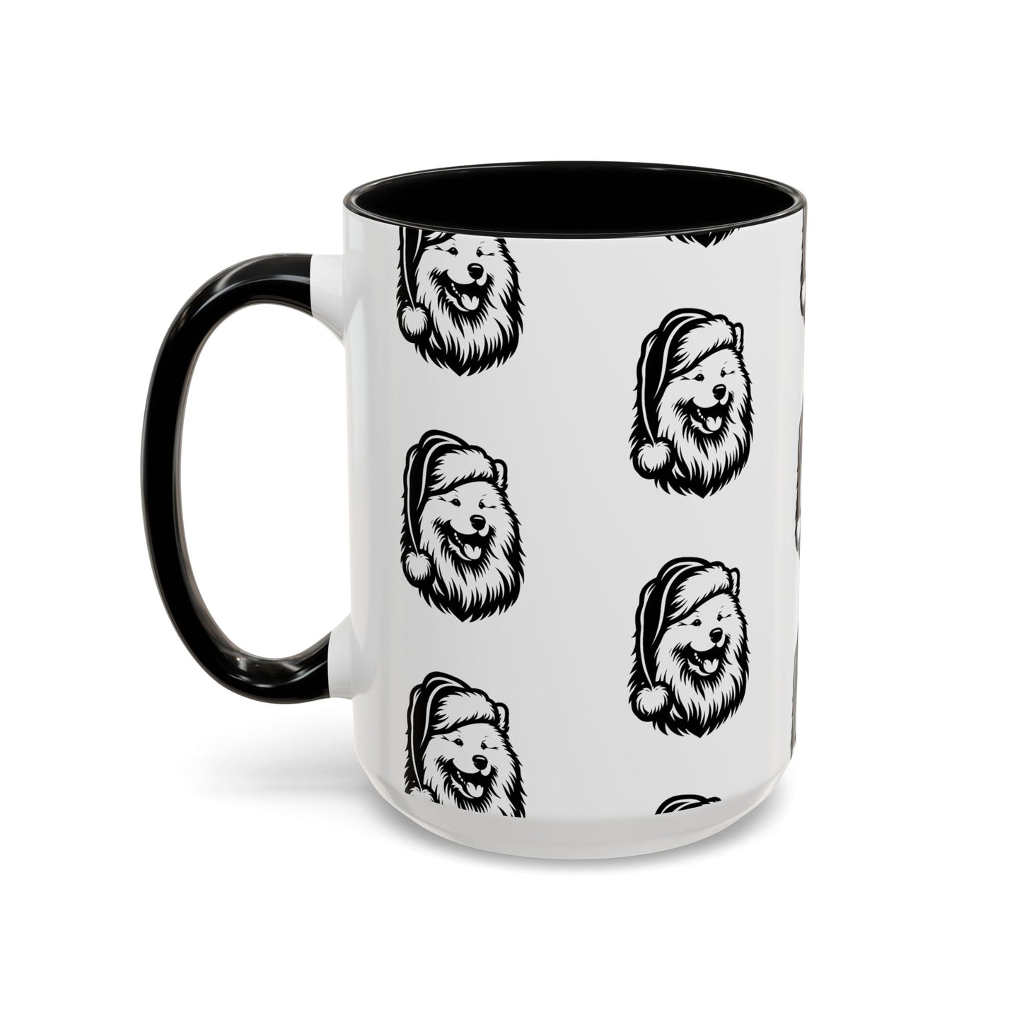 Santa Paws Samoyed 2-Tone Coffee Mug