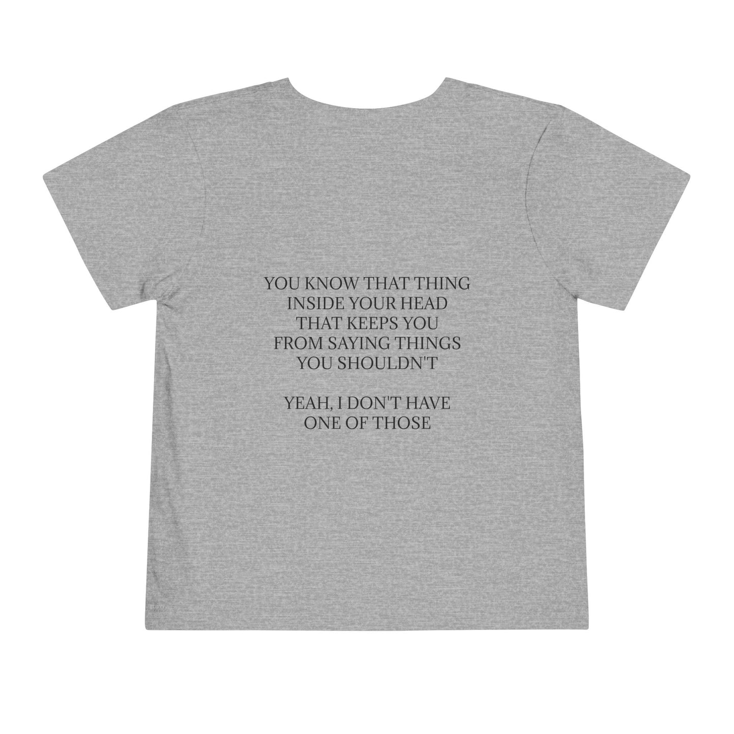 No Filter Toddler Unisex Short Sleeve Crewneck Tee