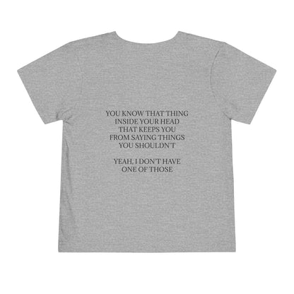 No Filter Toddler Unisex Short Sleeve Crewneck Tee