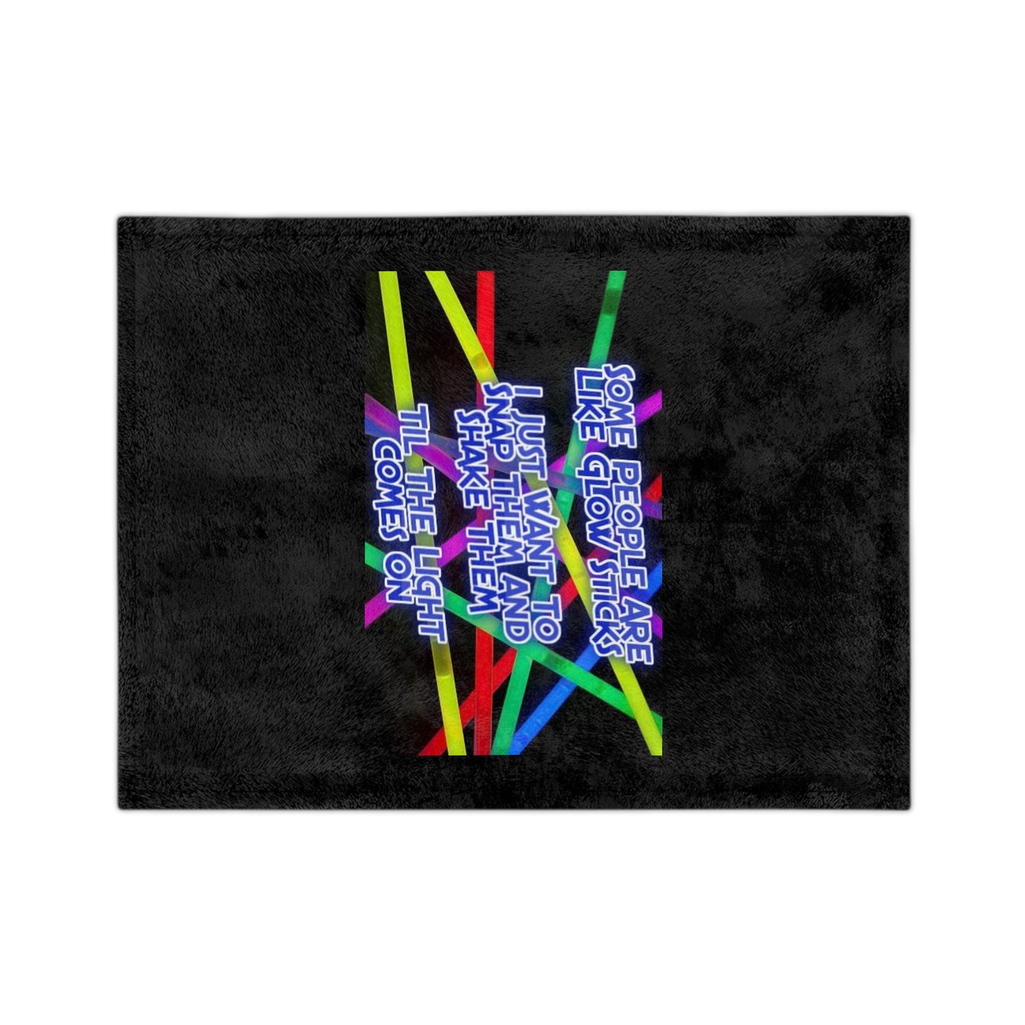 Glow Sticks Velveteen Microfiber Blanket