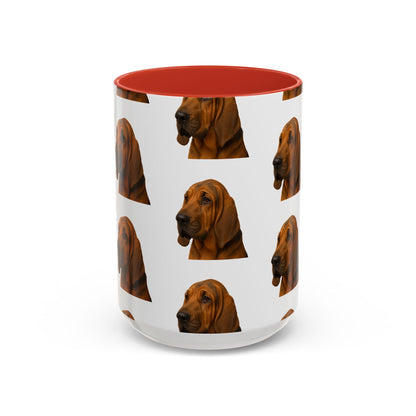 Bloodhound Head 2-Tone Coffee Mug