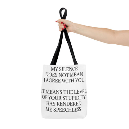 Speechless Tote Bag