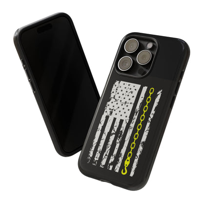 Thin Yellow Line iPhone Case