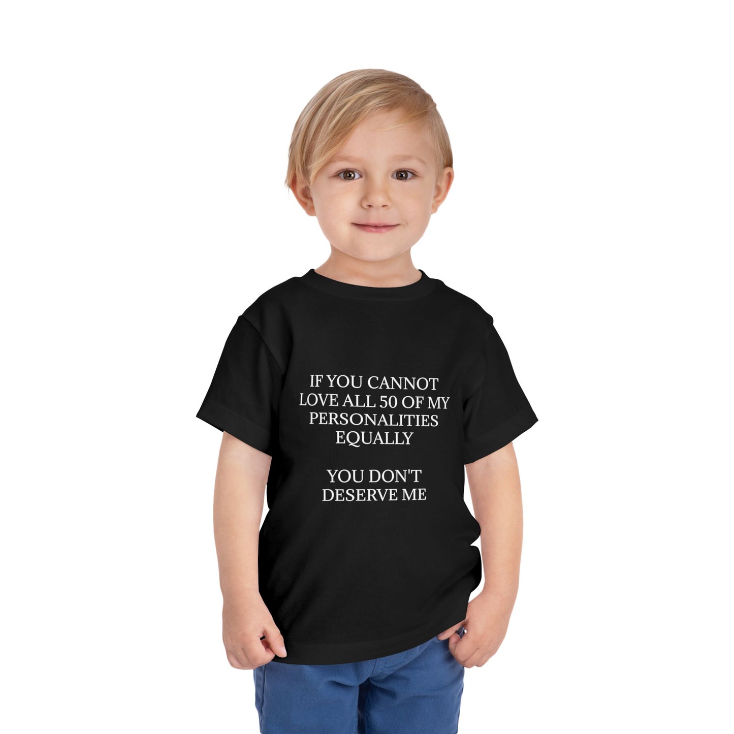 50 Personalities Toddler Unisex Short Sleeve Crewneck Tee