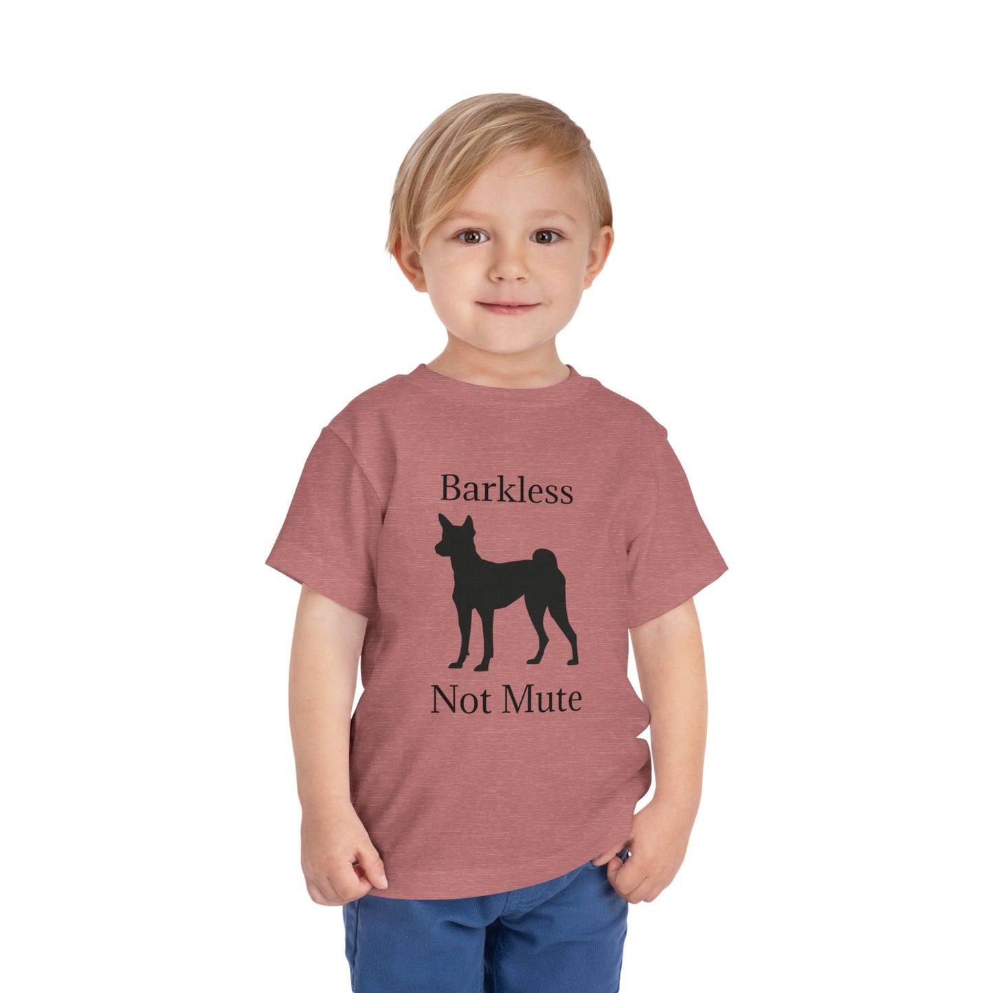 Barkless Not Mute Toddler Unisex Short Sleeve Crewneck Tee