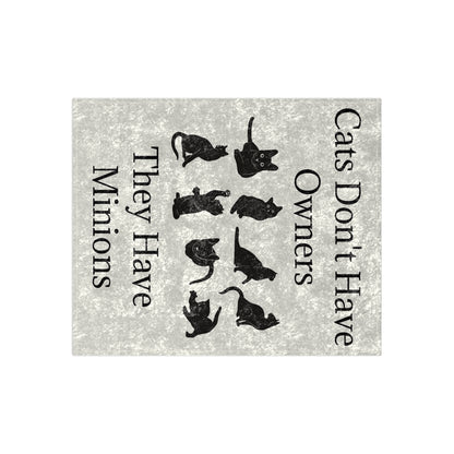 Cat Minions Crushed Velvet Blanket