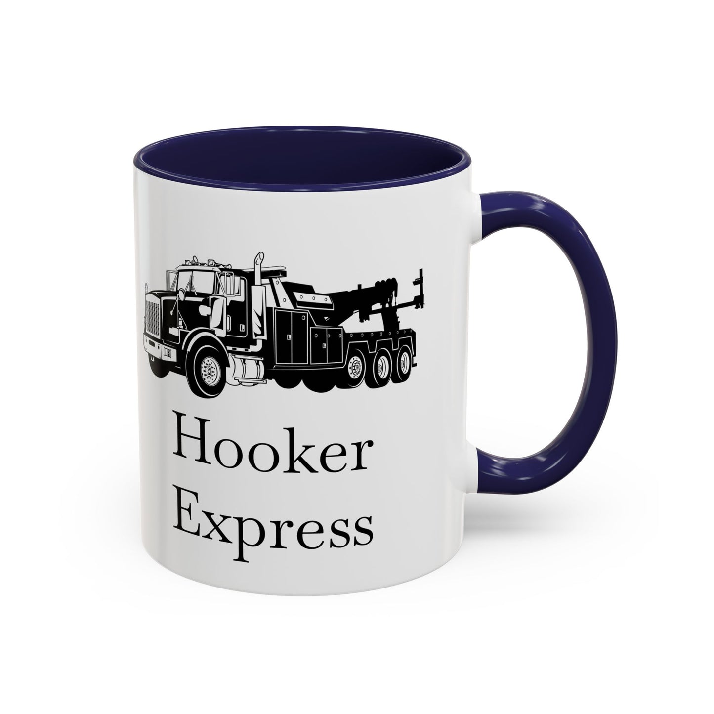 H**ker Express Heavy Tow Truck 2-Tone Coffee Mug