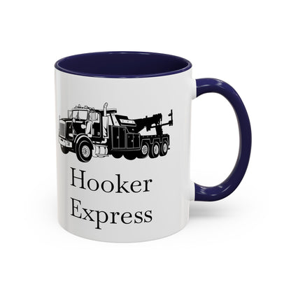 H**ker Express Heavy Tow Truck 2-Tone Coffee Mug